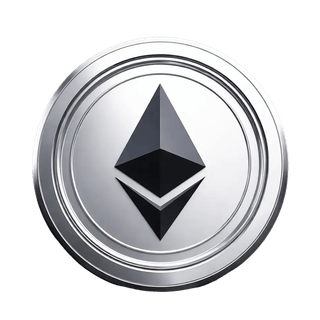 Animovaný dekorativní prvek zobrazující minci Ethereum (ETH)